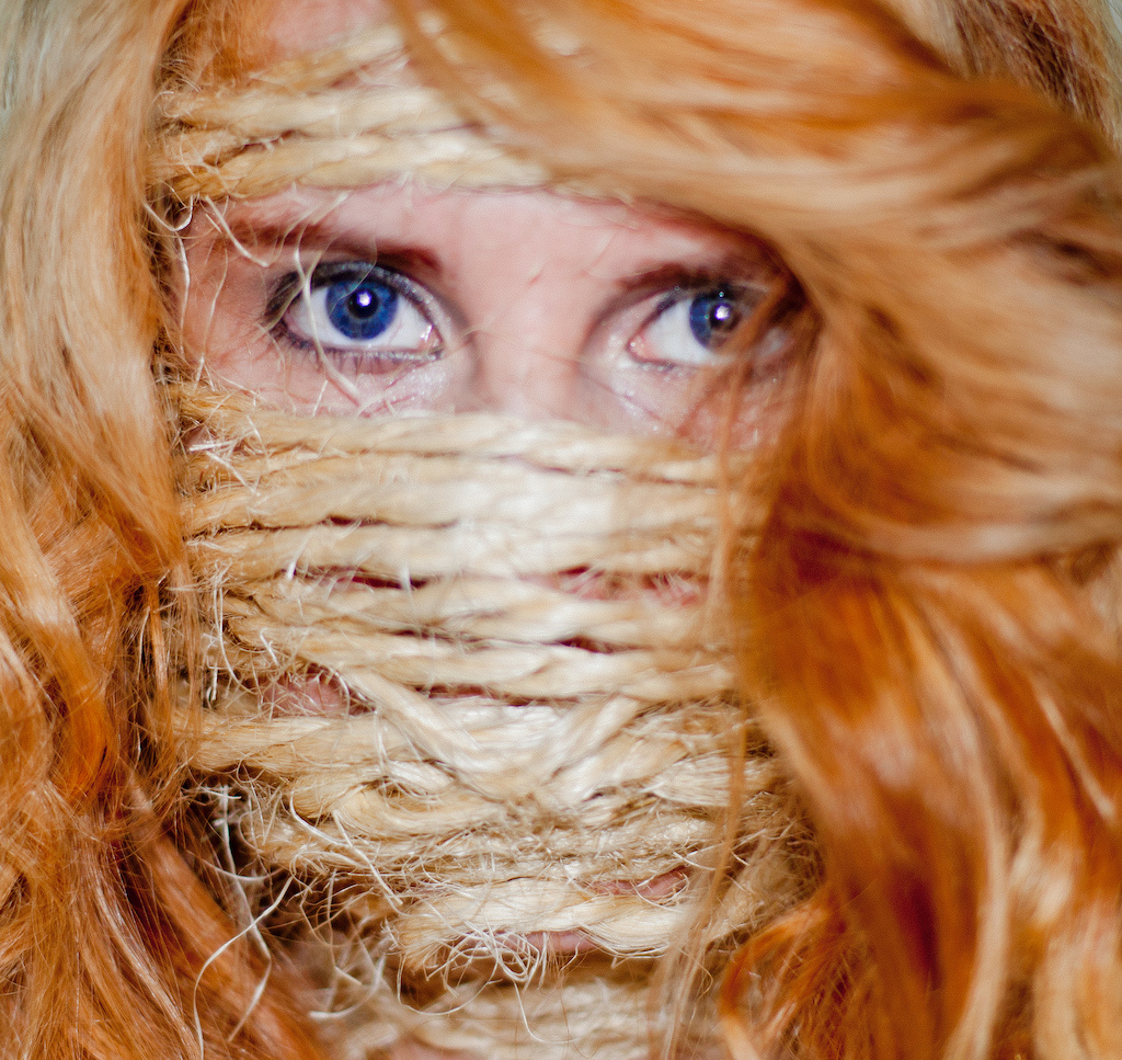 tied woman