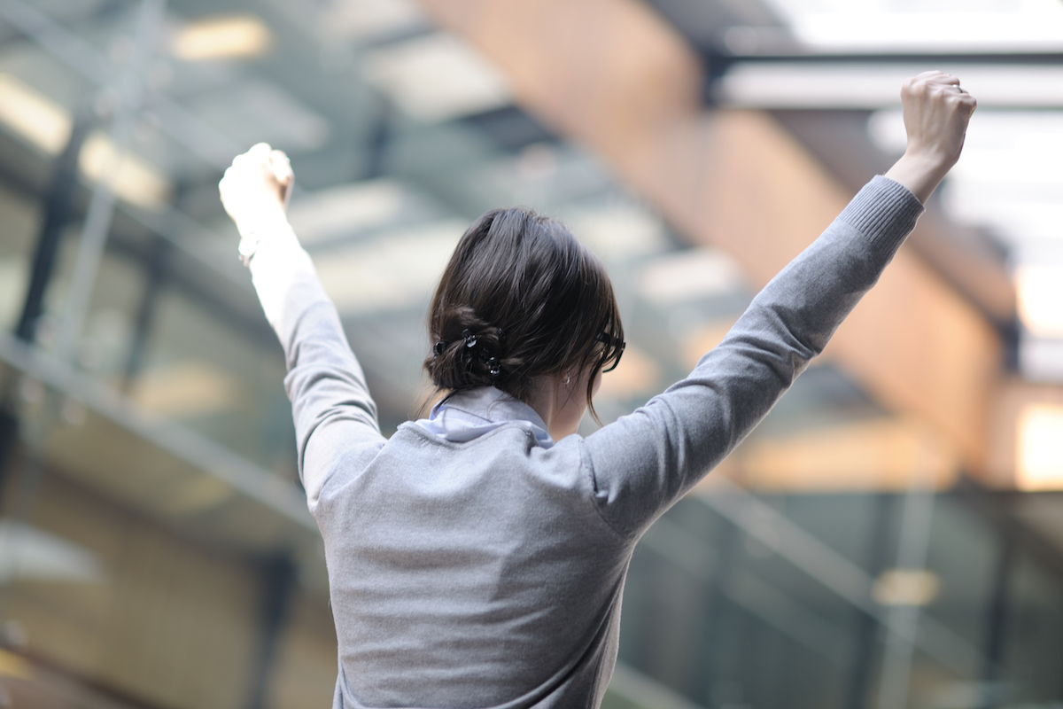 business woman freedom