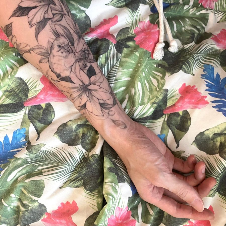 個蝴蝶結係搵local紋身師(@almond_the_pauline) 其他全部都係韓國紋身師作品😗, image size:900x900