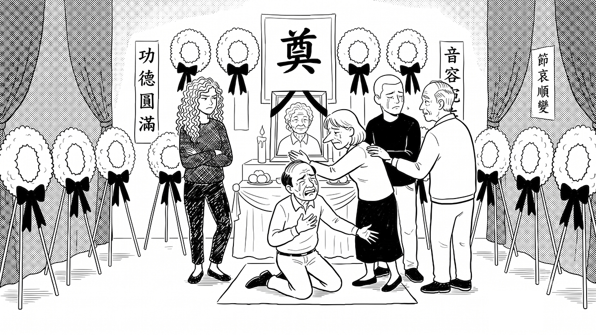 那些幾年不見的人,一到喪禮就開始表演孝順